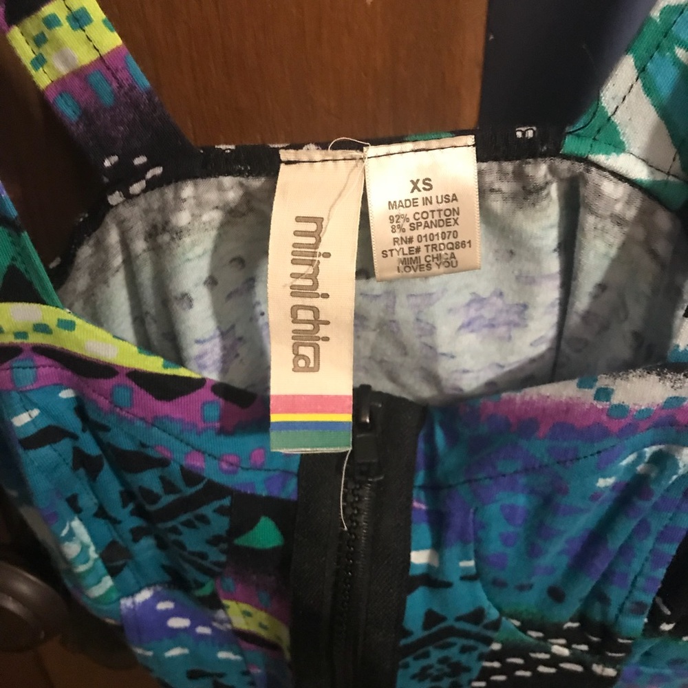 Colorful Zipper Crop Top